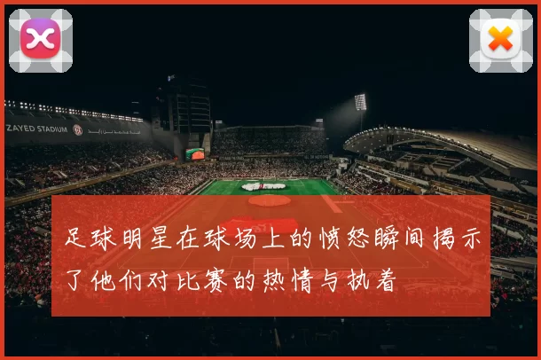 足球明星在球场上的愤怒瞬间揭示了他们对比赛的热情与执着
