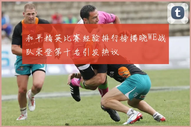 和平精英比赛经验排行榜揭晓WE战队荣登第十名引发热议